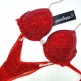Pro style Queen Red stock - Sujetador B (Sujetador copa con aro)  Braguitas  S (V Frontal, corte Brasilero-